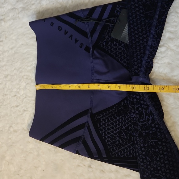 Savage X Fenty by Rihanna Special FX High Waist Legging Sz M Ocean Cavern Blue - Picture 13 of 15